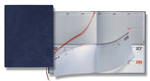 midnight blue dual format daily weekly desk planner